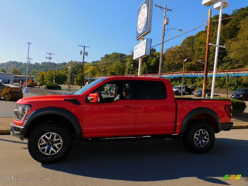Code Orange 2021 Ford F150 SVT Raptor SuperCrew 4x4 Exterior Photo #143010395