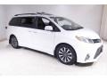Blizzard White Pearl 2020 Toyota Sienna Limited