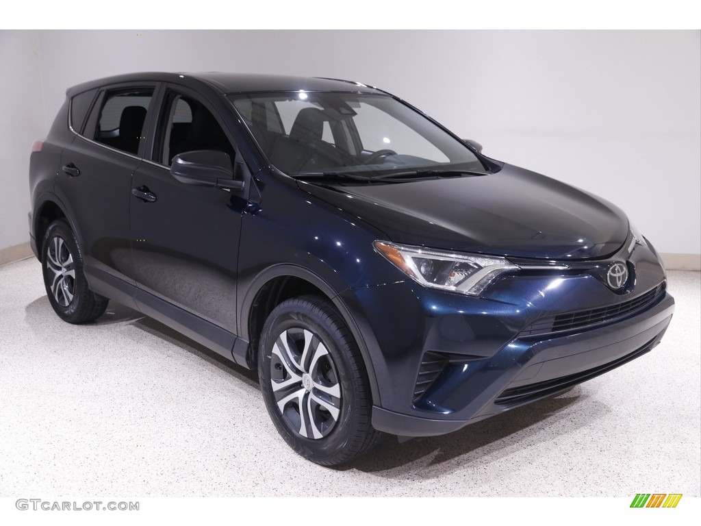 2018 RAV4 LE - Galactic Aqua Mica / Black photo #1