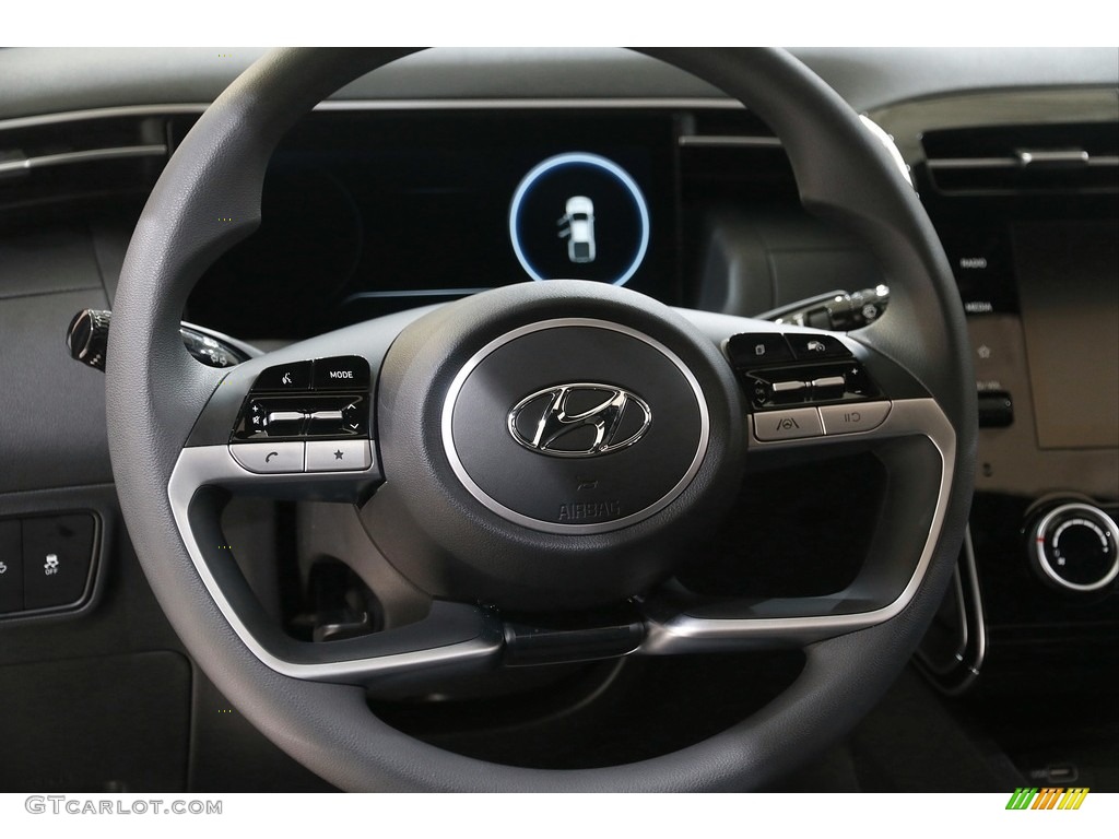 2022 Hyundai Santa Cruz SEL AWD Black Steering Wheel Photo #143013262