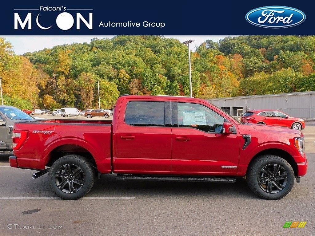 2021 F150 Lariat SuperCrew 4x4 - Rapid Red / Black photo #1