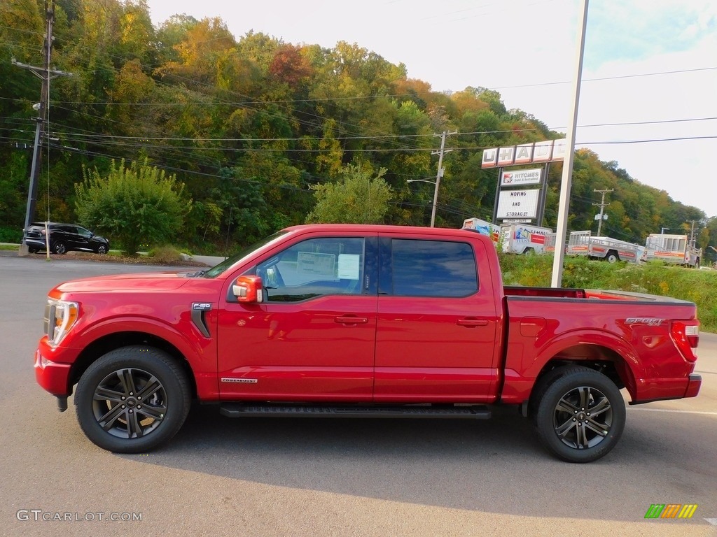 2021 F150 Lariat SuperCrew 4x4 - Rapid Red / Black photo #6