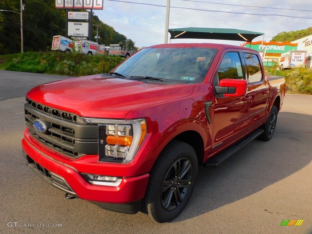2021 F150 Lariat SuperCrew 4x4 - Rapid Red / Black photo #7
