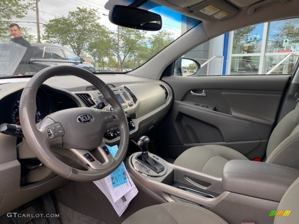 2014 Sportage EX AWD - Sage Green / Black photo #3