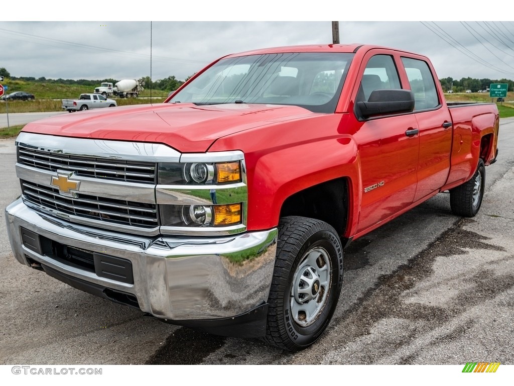 2015 Silverado 2500HD WT Crew Cab 4x4 - Victory Red / Jet Black/Dark Ash photo #8