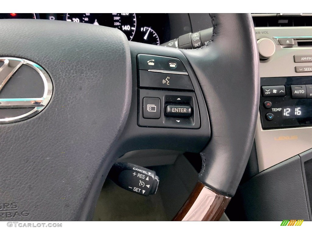 2012 Lexus RX 350 Parchment Steering Wheel Photo #143014879