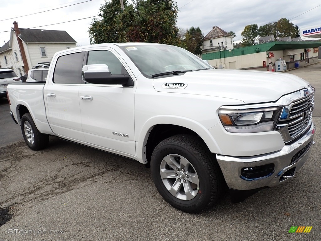Ivory White Tri-Coat Pearl 2022 Ram 1500 Laramie Crew Cab 4x4 Exterior Photo #143015521
