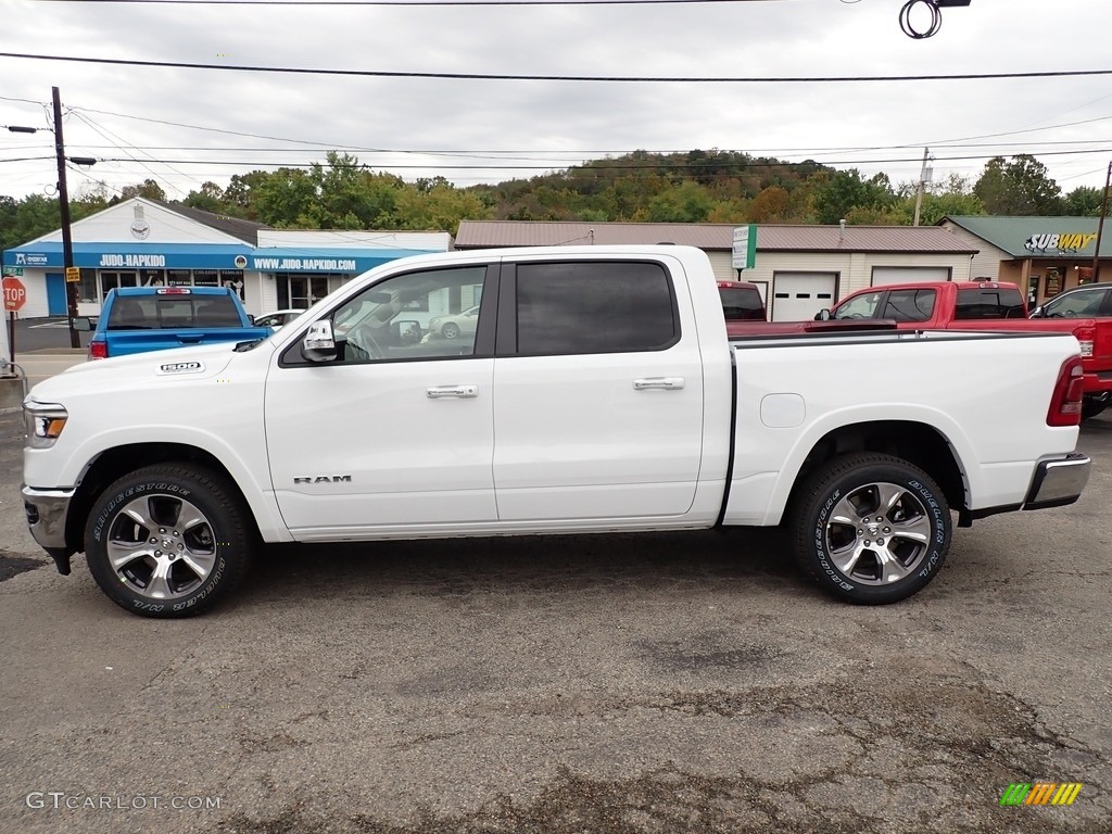 Bright White 2022 Ram 1500 Laramie Crew Cab 4x4 Exterior Photo #143015836