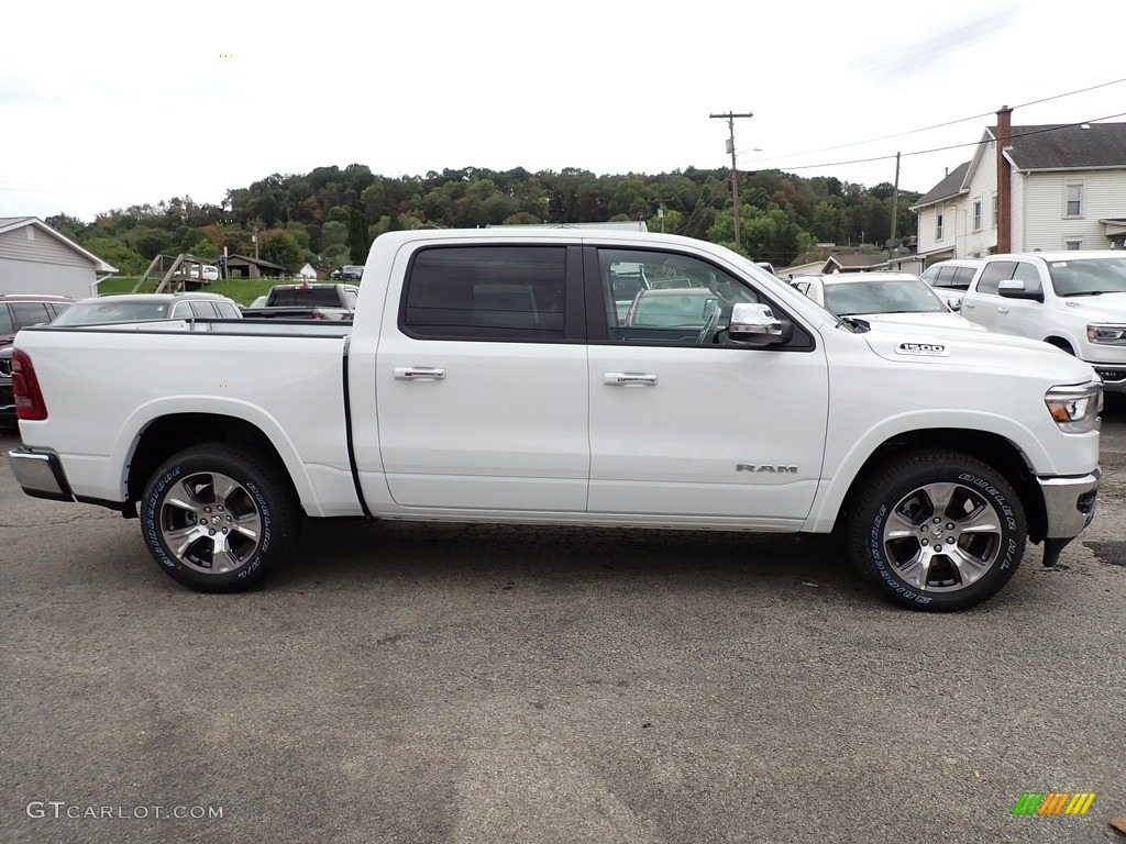 Bright White 2022 Ram 1500 Laramie Crew Cab 4x4 Exterior Photo #143015923