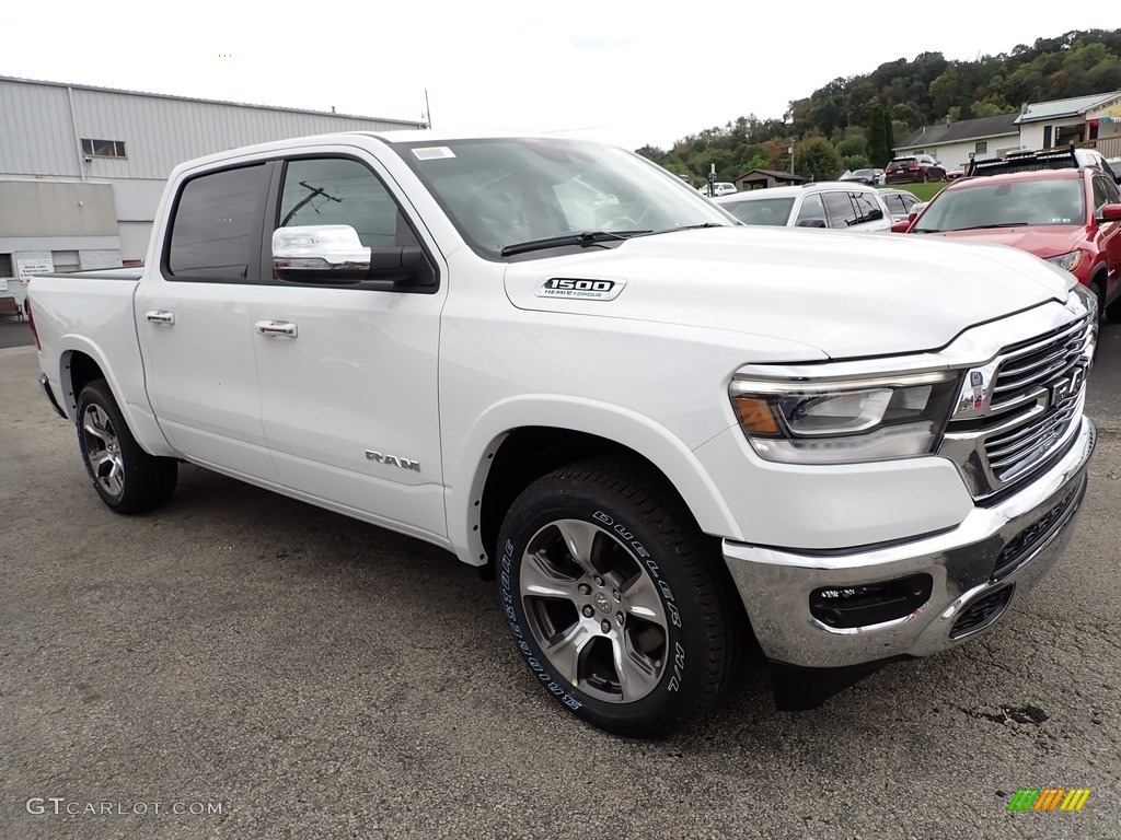 Bright White 2022 Ram 1500 Laramie Crew Cab 4x4 Exterior Photo #143015944