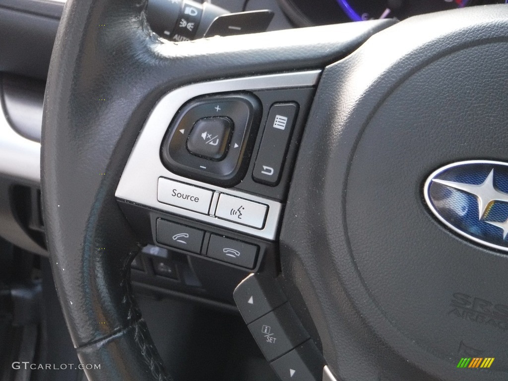 2016 Subaru Legacy 2.5i Slate Black Steering Wheel Photo #143016646