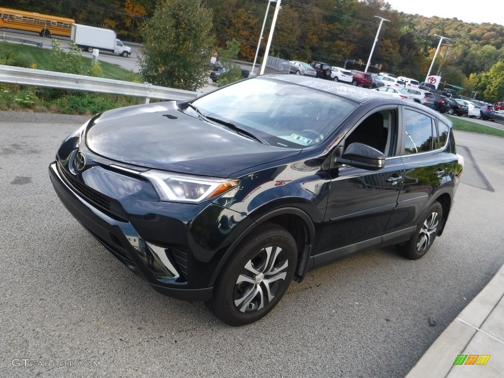 2018 RAV4 LE AWD - Galactic Aqua Mica / Black photo #12
