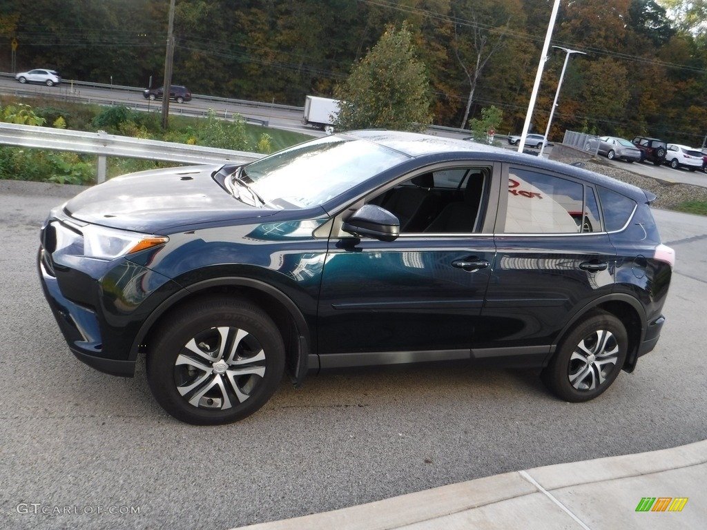 2018 RAV4 LE AWD - Galactic Aqua Mica / Black photo #13