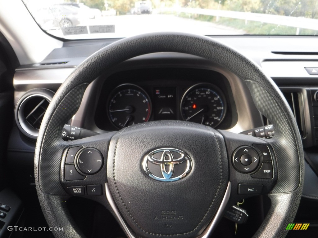 2018 RAV4 LE AWD - Galactic Aqua Mica / Black photo #24