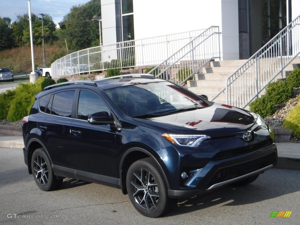 2018 RAV4 SE AWD - Galactic Aqua Mica / Black photo #1