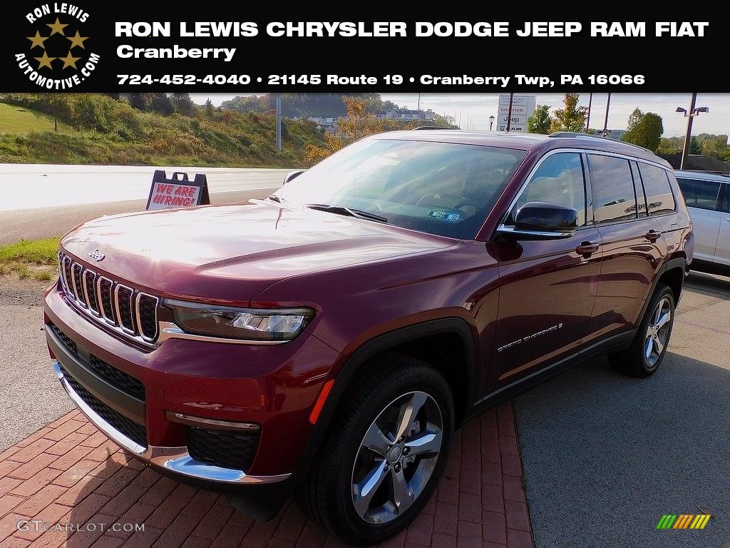 2021 Grand Cherokee L Limited 4x4 - Velvet Red Pearl / Black photo #1