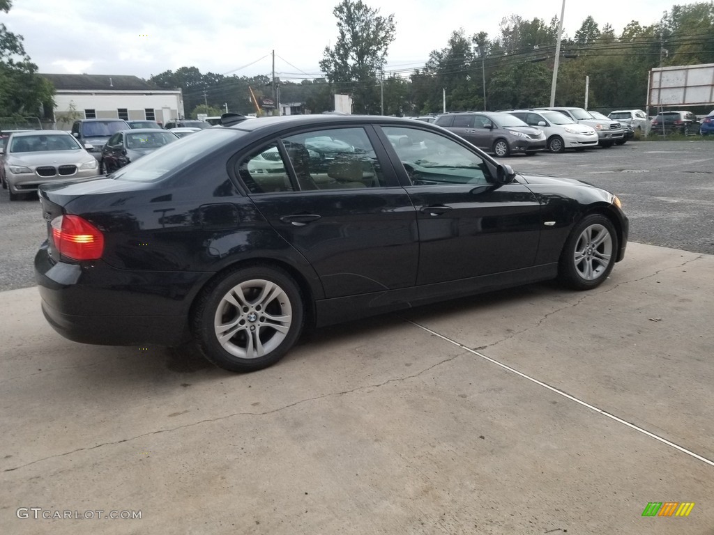 2008 3 Series 328i Sedan - Black Sapphire Metallic / Black Dakota Leather photo #4