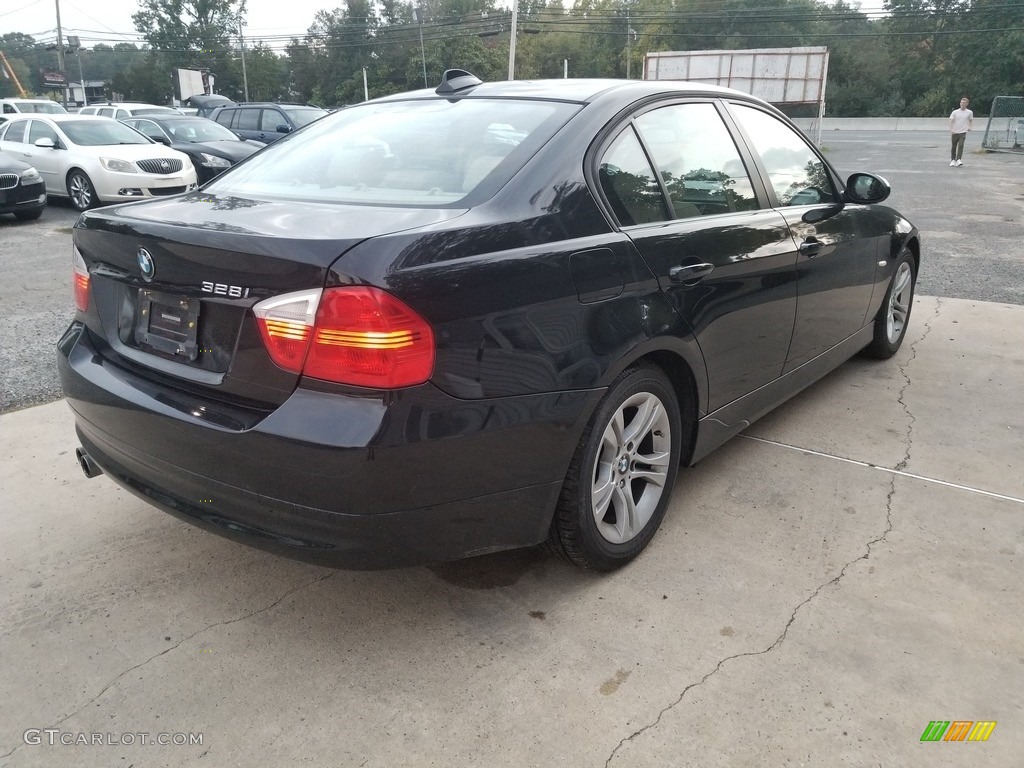 2008 3 Series 328i Sedan - Black Sapphire Metallic / Black Dakota Leather photo #5
