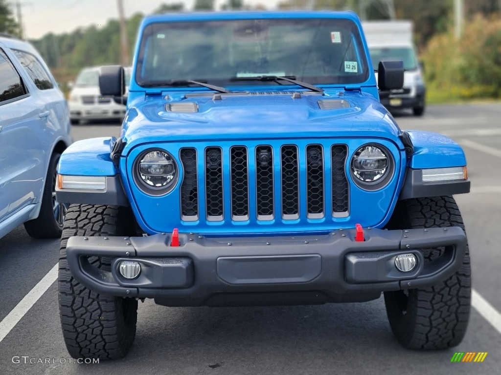 2020 Gladiator Rubicon 4x4 - Hydro Blue Pearl / Black photo #2