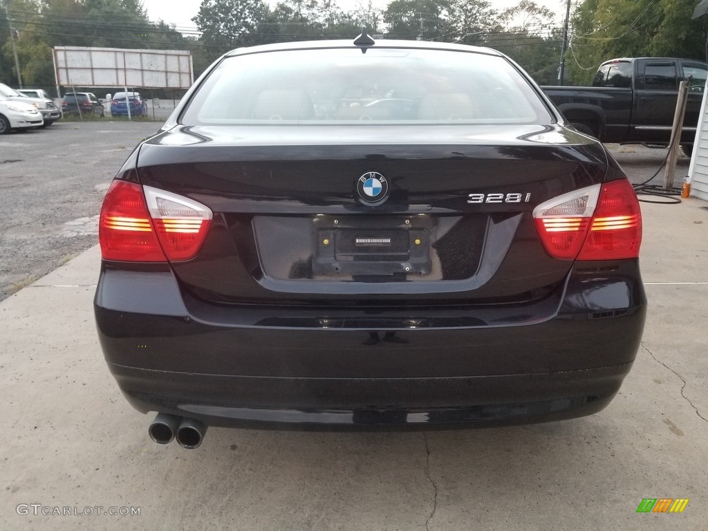 2008 3 Series 328i Sedan - Black Sapphire Metallic / Black Dakota Leather photo #6