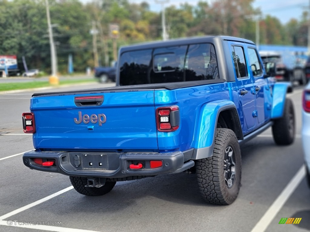 2020 Gladiator Rubicon 4x4 - Hydro Blue Pearl / Black photo #3