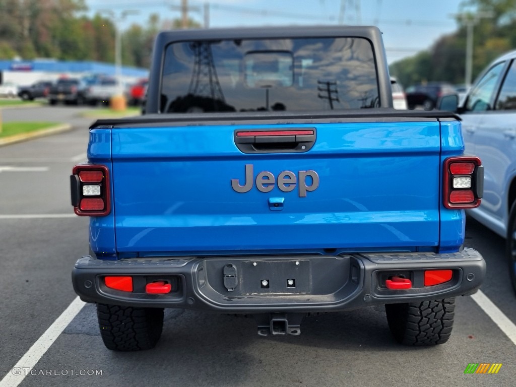 2020 Gladiator Rubicon 4x4 - Hydro Blue Pearl / Black photo #4