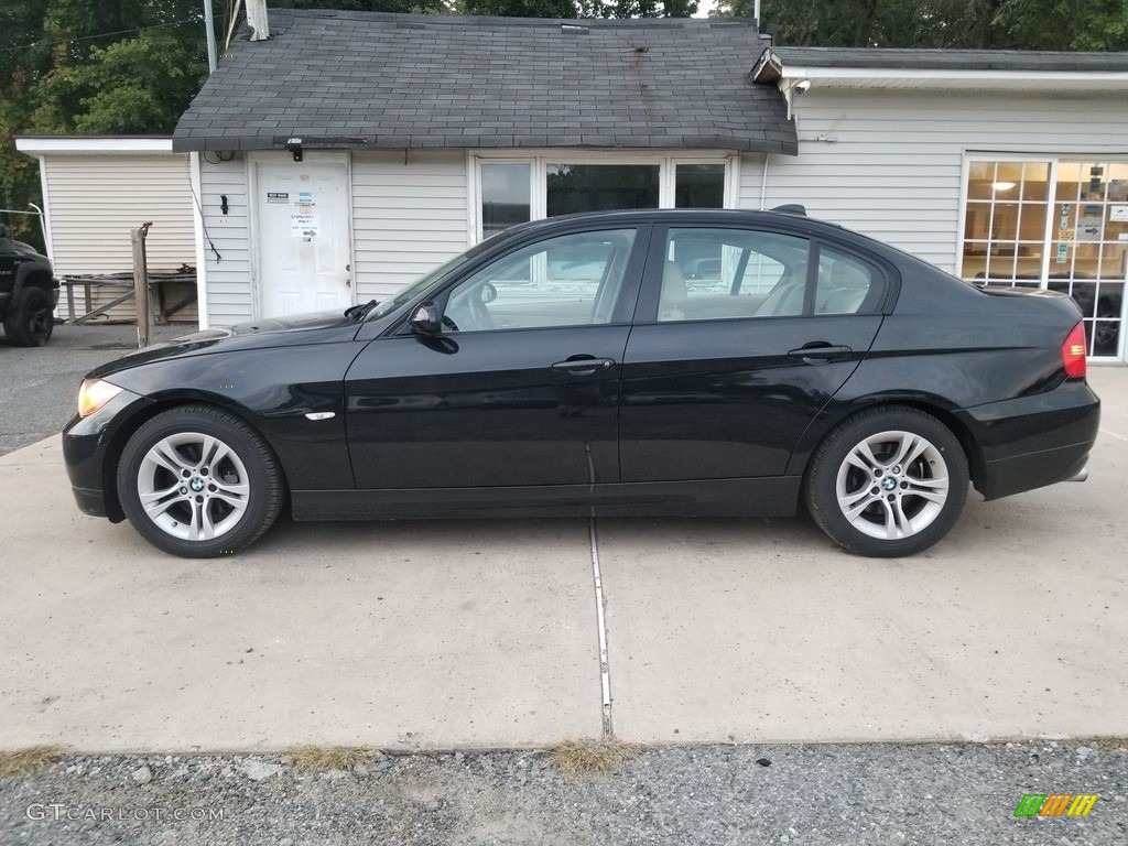 2008 3 Series 328i Sedan - Black Sapphire Metallic / Black Dakota Leather photo #8