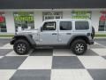 2021 Billet Silver Metallic Jeep Wrangler Unlimited Rubicon 4x4  photo #1