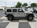 2021 Billet Silver Metallic Jeep Wrangler Unlimited Rubicon 4x4  photo #3