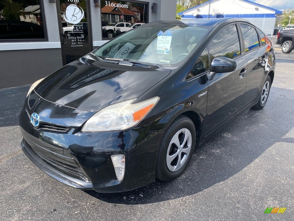 2013 Prius Three Hybrid - Black / Misty Gray photo #2