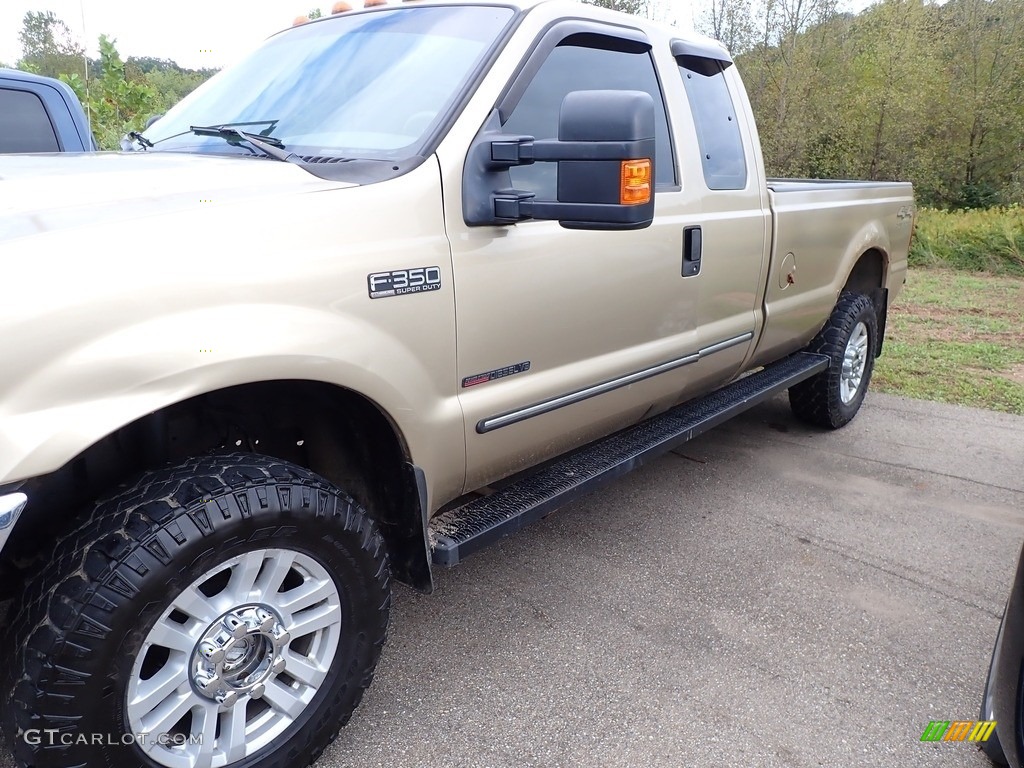Harvest Gold Metallic 2000 Ford F350 Super Duty Lariat Crew Cab 4x4 Exterior Photo #143023366