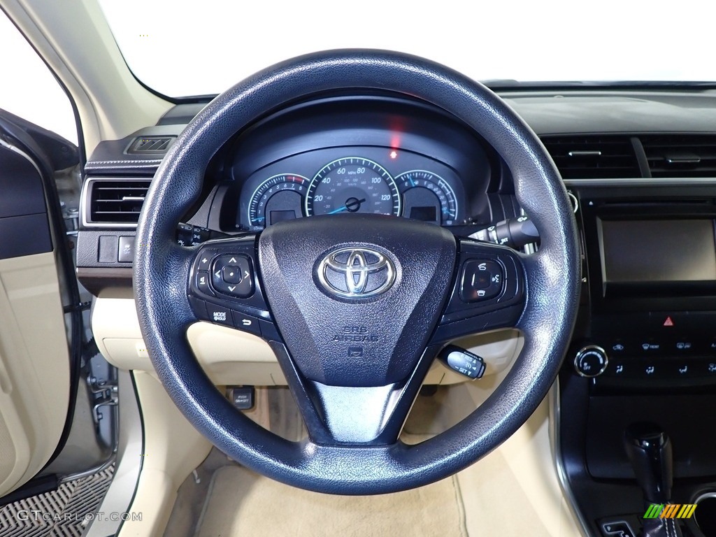 2015 Camry LE - Creme Brulee Mica / Almond photo #27