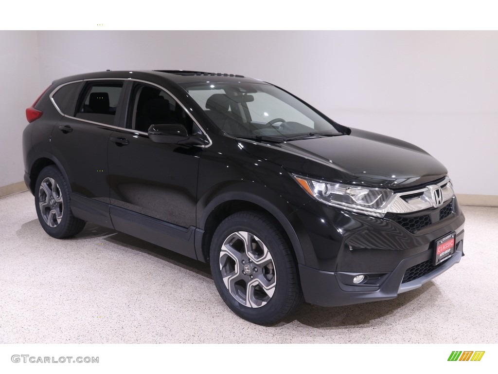 2018 CR-V EX AWD - Crystal Black Pearl / Black photo #1