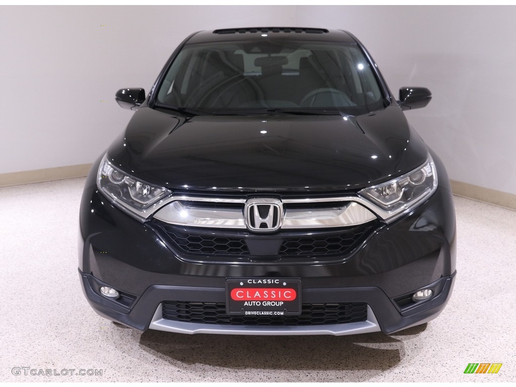 2018 CR-V EX AWD - Crystal Black Pearl / Black photo #2
