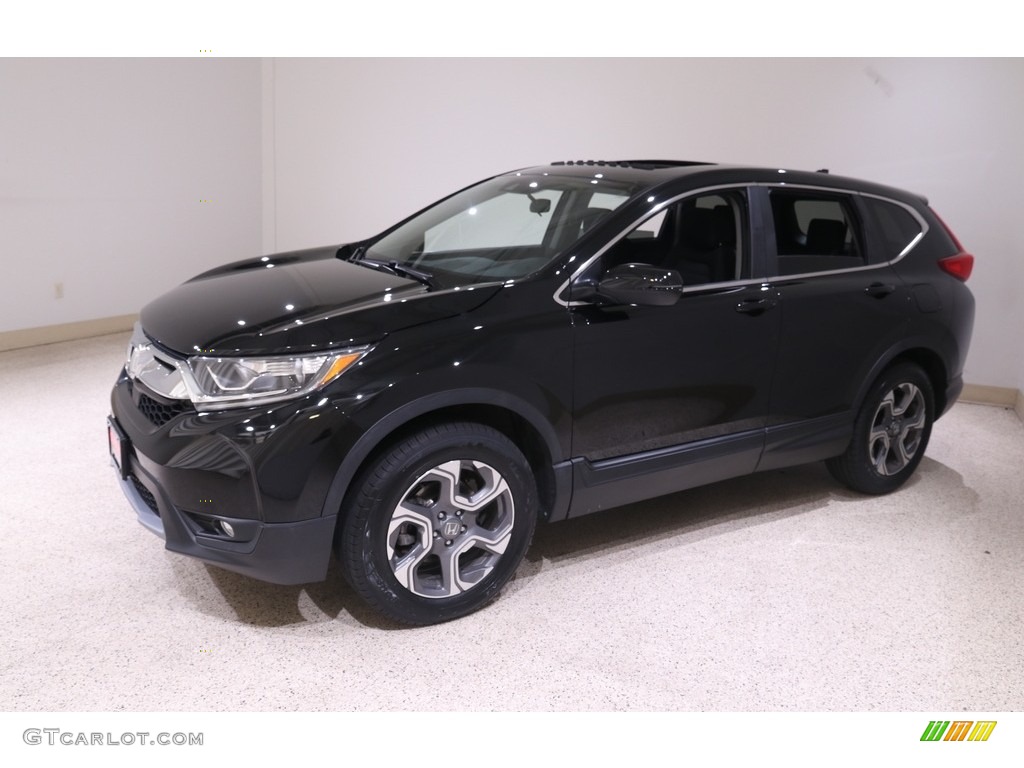 2018 CR-V EX AWD - Crystal Black Pearl / Black photo #3