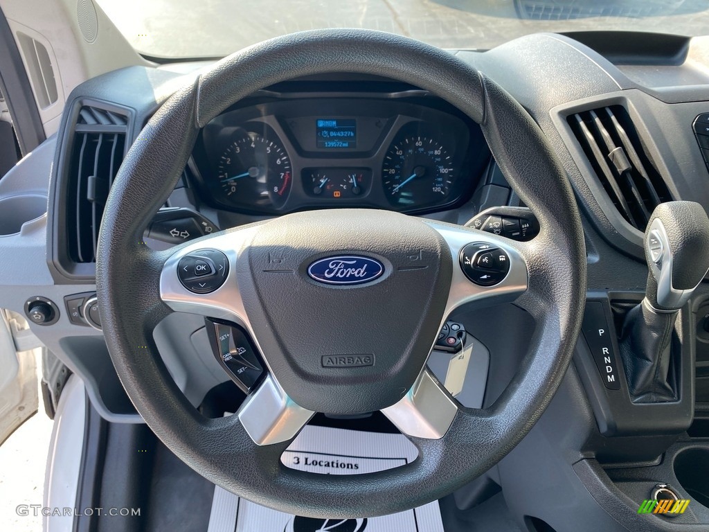2018 Ford Transit Van 250 LR Regular Pewter Steering Wheel Photo #143027566