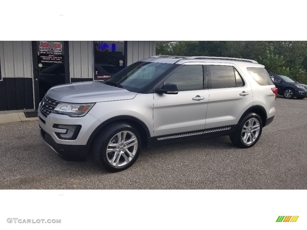 2016 Explorer XLT 4WD - Ingot Silver Metallic / Ebony Black photo #1