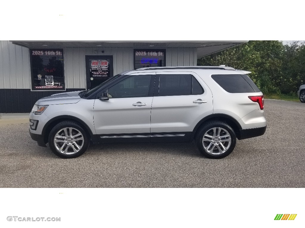 2016 Explorer XLT 4WD - Ingot Silver Metallic / Ebony Black photo #2