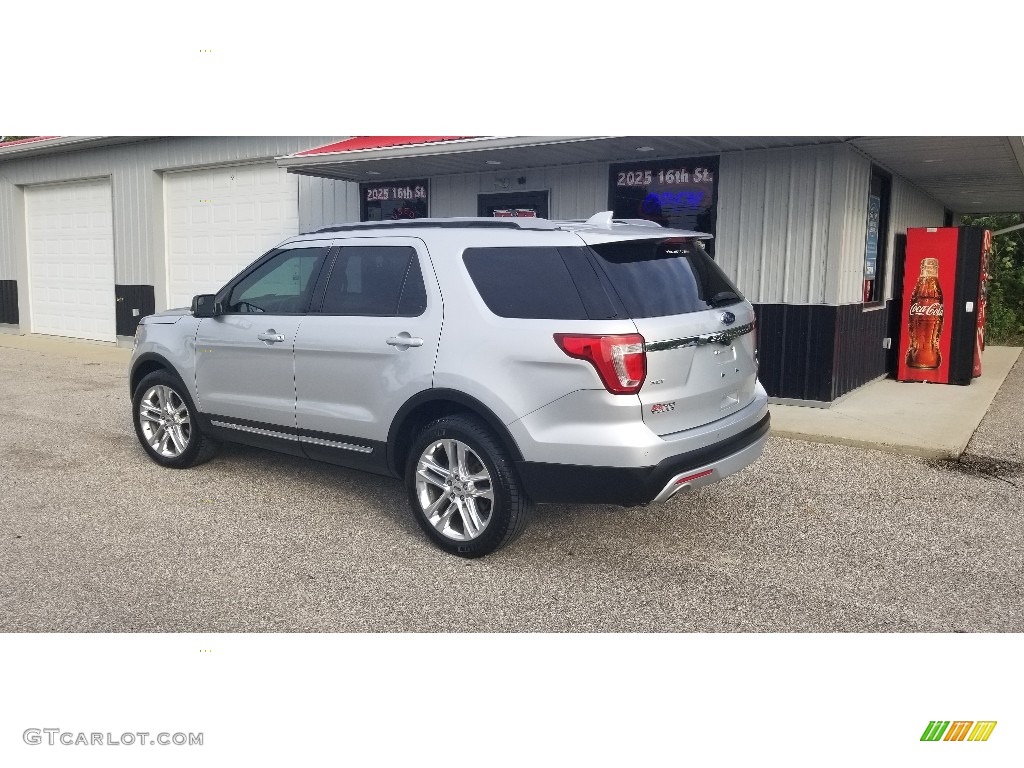2016 Explorer XLT 4WD - Ingot Silver Metallic / Ebony Black photo #3