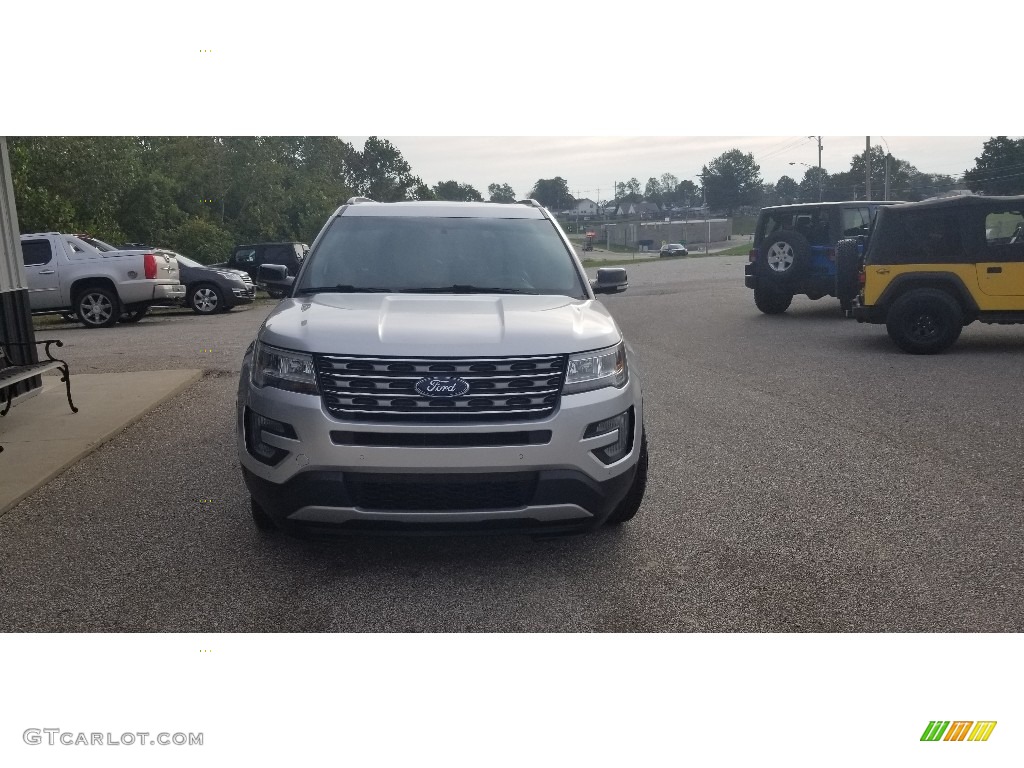 2016 Explorer XLT 4WD - Ingot Silver Metallic / Ebony Black photo #8