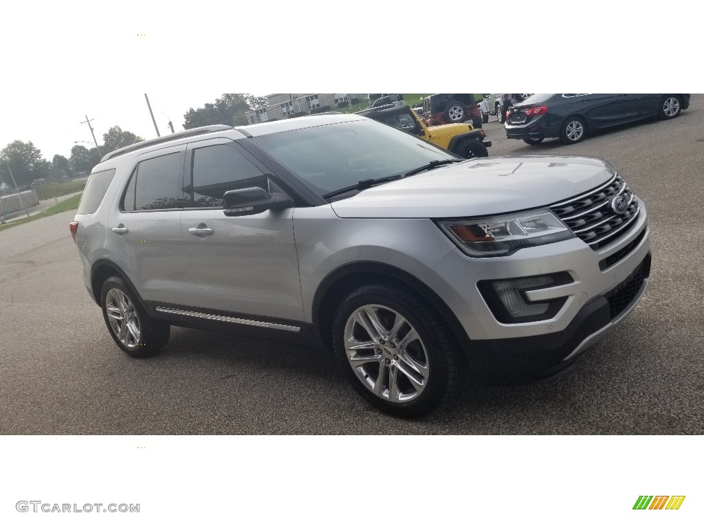 2016 Explorer XLT 4WD - Ingot Silver Metallic / Ebony Black photo #30