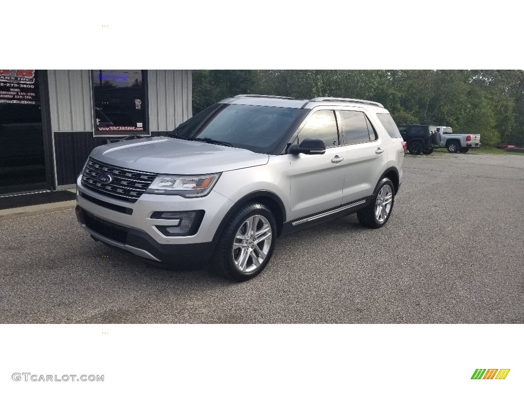 2016 Explorer XLT 4WD - Ingot Silver Metallic / Ebony Black photo #31