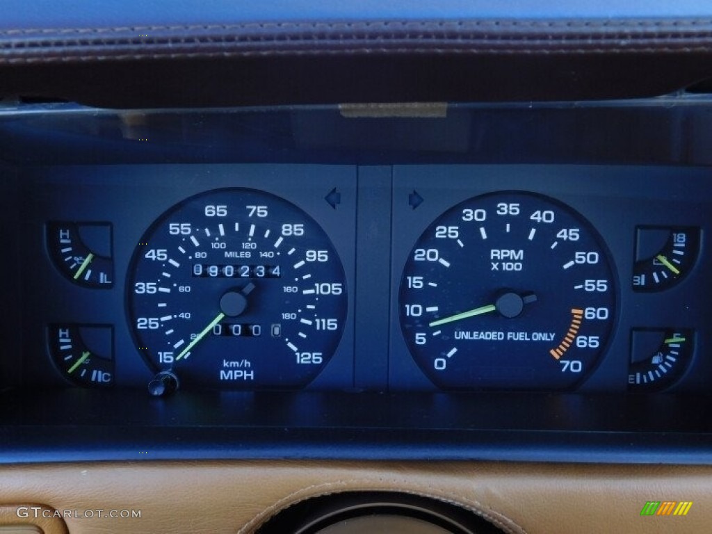 1990 Chrysler TC Convertible Gauges Photos
