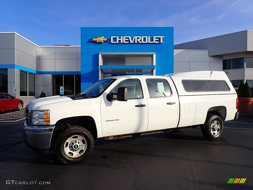 Summit White 2012 Chevrolet Silverado 2500HD Work Truck Crew Cab Exterior Photo #143032711