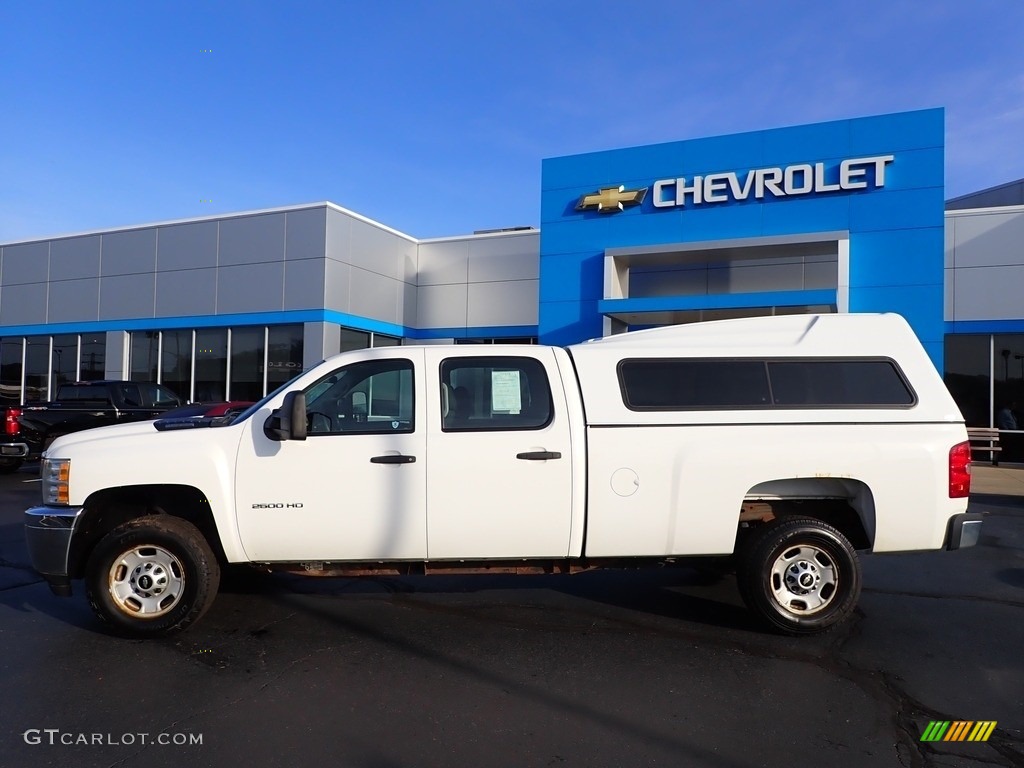 Summit White 2012 Chevrolet Silverado 2500HD Work Truck Crew Cab Exterior Photo #143032750