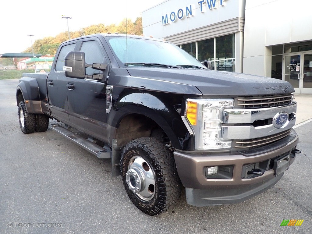 2017 F350 Super Duty King Ranch Crew Cab 4x4 - Shadow Black / King Ranch Mesa Antique Java photo #8