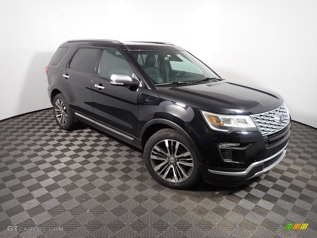 2018 Explorer Platinum 4WD - Shadow Black / Ebony Black photo #6