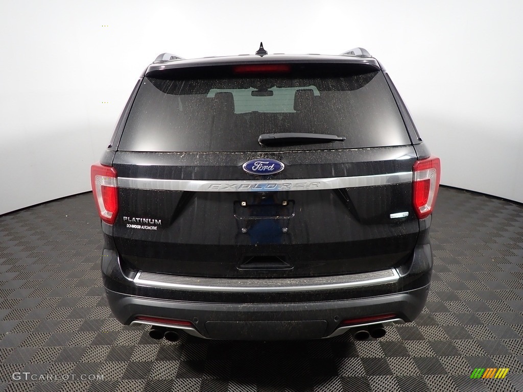 2018 Explorer Platinum 4WD - Shadow Black / Ebony Black photo #16