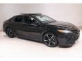 2018 Midnight Black Metallic Toyota Camry XLE  photo #1