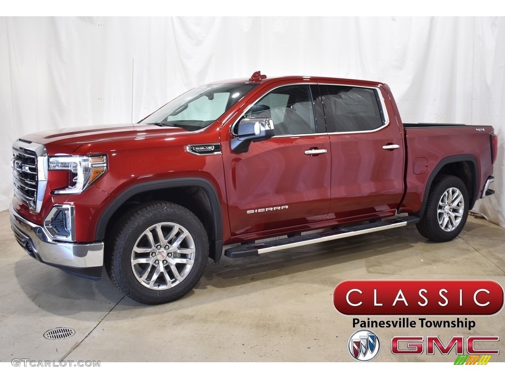 2021 Sierra 1500 SLT Crew Cab 4WD - Cayenne Red Tintcoat / Jet Black photo #1
